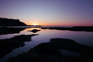sunset at Goat Island
